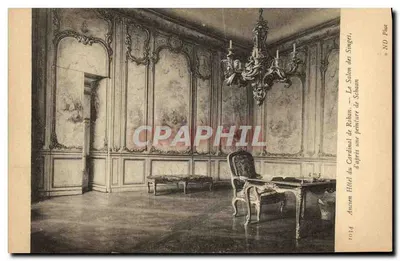Sala do Cardeal de Rohan — Hotel do Cardeal de Rohan — segundo uma pintura de Schaan
