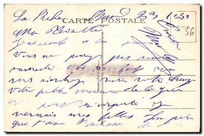 La Roche Bernard — Widok z południa. Droga do Guérande — Założona w X wieku przez Normana Bernarda, była do rewolucji siedzibą jednej z najważniejszych bretońskich baronii; obecnie siedziba gminy Morbihan — Rewers