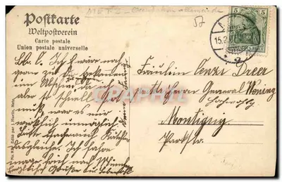 Metz — Panorama z St Quentin — wydane przez J. Furlin, nr 92 — Rewers