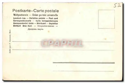 Metz — Presidencia — Bezirkspräsidium — editado por F. Conrard — Reverso