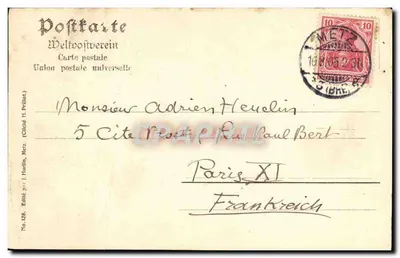 Meis - A Catedral — Der Dom — editada por J. Hurlin, n°128 — Verso