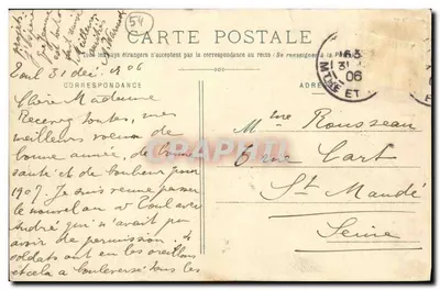 TOUL - Cathédrale et Hôtel de Ville — Édition M. Bernard — Verso
