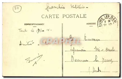Toul — Widok ogólny i Święty Gengoult — Wyd. Cazenonges, Toul — Rewers