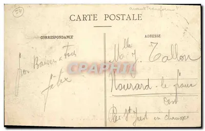 Lunéville - Les Bosquets - La Grande Allée — Maison des Magasins Réunis, editora, Lunéville — Verso