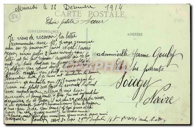 Lunéville — Most Viller zniszczony — Wojna 1914, wydawca Lunéville-Photo, n°6 — Rewers