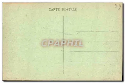 Lunéville - O Castelo — vista da praça com grade e estátua — Quantin, lib.-édit, Lunéville — Verso