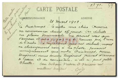 Most w Mousson, 1917 — Dom Siedmiu Grzechów Kapitalnych — Wydawnictwo Librairie Rebomlat — Rewers