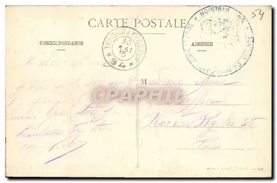 Most w Mousson - Szpital i Côte de Mousson — Librairie Reboulet, Pont-à-Mousson, n°50 — Rewers