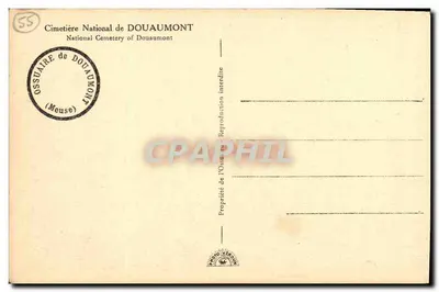 Narodowy Cmentarz w Douaumont — Ossuaire de Douaumont — Meuse — Rewers
