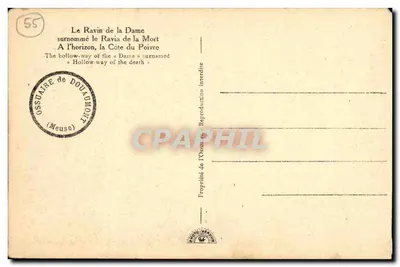 Il Ravin della Signora — soprannominato il Ravin della Morte, all'orizzonte, la Côte del Pepe — Ossuario di Douaumont — Verso