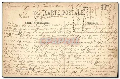 Commercy - Cemitério Militar — P. Thélan, editor, série C. Dér. (Commercy) — Verso