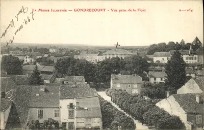 Gondrecourt — Vista tirada da Torre — La Meuse Illustrée, B--1054