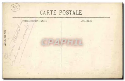 Pintheville — Ruínas após a guerra 1914-1915 — L.N.V. — Verso