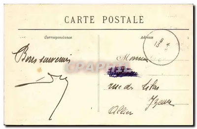 Presqu'île de Quiberon — A Gruta de Port Blanc — Coleção Villard, Quimper — Verso