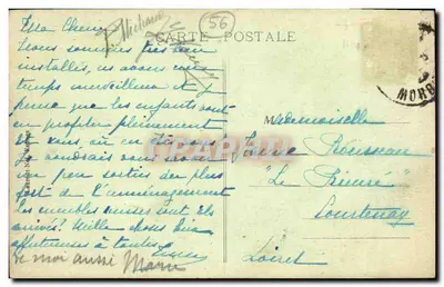 Quiberon - La Plage — Stara pocztówka n°1204, éditeur — Rewers