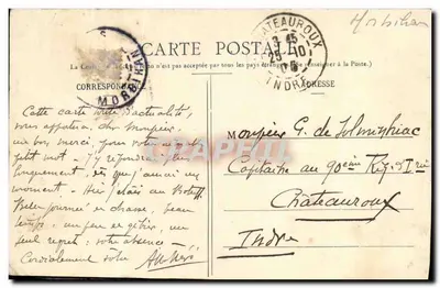 Pomnik konny Richemonta w Vannes — październik 1905 — kolekcja H. Laurent, Port-Louis — Rewers