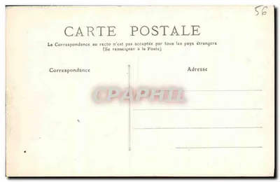 Vannes - Ruínas do Claustro — Bretagne, editor não identificado, n° de série 557 — Verso