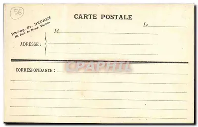 VANNES - La rue Brizeux — widok pod łukiem — Fot. Fr. Decker — Rewers