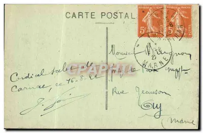 Carnac — Alinhamentos e Vila do Ménece — Coleção 2. Le Rouzic — Verso