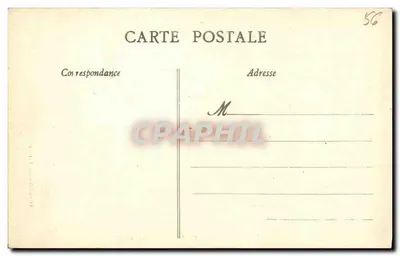 JOSSELIN - Rue du Château — vista de rua com casas de madeira — editor Artaud-Normand, n°25 — Verso