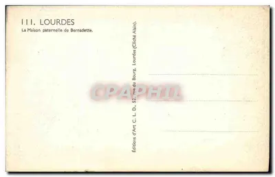 Dom ojca Siostry Bernadett — Lourdes — Wydawnictwo C. L. D. Alain — Rewers