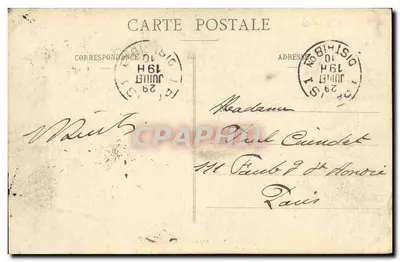 Los Pirineos — 4a Estación del Calvario — Lourdes — Reverso