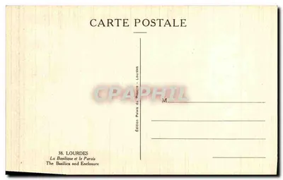 La Basilica e il Paroiss — Lourdes — Edizione Lourdes — Verso