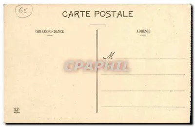 Lourdes - IXe Station van het Kruisweg - "Jezus valt voor de derde keer" — Haute-Pyrénées, uitgever L. F. (LF) n° 1246 — Achterkant