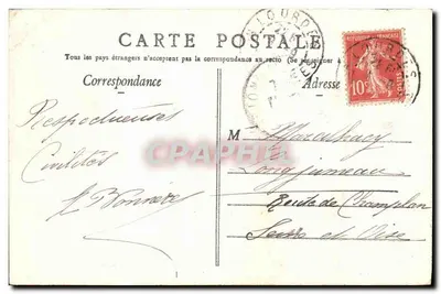 Lourdes — Fort Przy Bazylice — Viron, fot. i wyd., Lourdes, nr 81 — Rewers