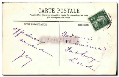 Lourdes — Het Pic du Jer — Het Observatorium en de Kruis — LL. — Achterkant