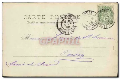 Lourdes — Vista tirada da Gasc — N° 285 — editor A. L. Journe — Verso