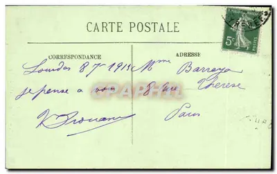 Lourdes — The Esplanade and the Basilica — LL. — No. 35 — Back