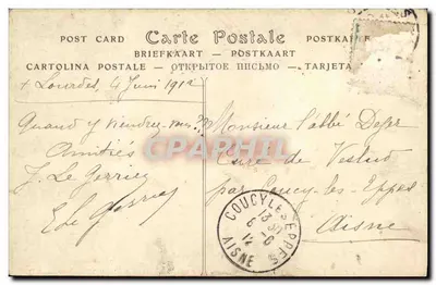 Biały pociąg w Lourdes — kraniki dostarczające wody z Groty-Miraculeuse — ND Photo — Rewers