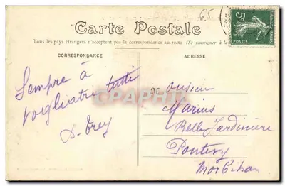 Lourdes — Bazylika i Wysoka Góra Grande Jer — Bromotyp Gautreau, Lourdes (Gers) — Rewers