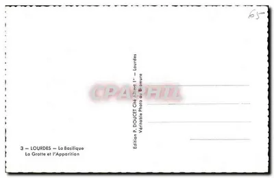 Lourdes — Souvenir of Lourdes — Edition P. DOUCET — Back