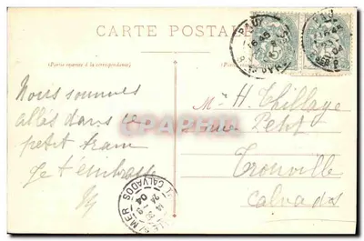 Lourdes — De Teleferrale van Grand-Jer : Viaduct — D. T. Uitgever, N° 107 — Achterkant