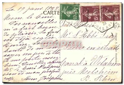 Ebersmunster — Orfanato Santo José — Editor não visível — Verso