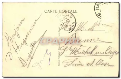 HAGUENAU — VUE GÉNÉRALE — Édition Keilhelter, Hagenau — Verso