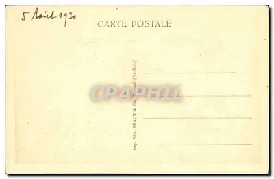 Balão de Alsácia — O Hotel Stauffer e o cume do Balão — editor Braun & Cie, n° 1397 — Verso