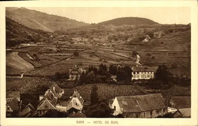 Barr — Hotel do Buhl — vista panorâmica das vinhas e do vilarejo