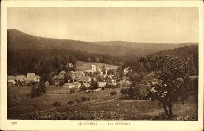 Bilhete postal antigo La Hohwald Vista geral