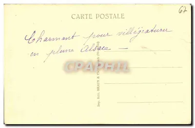 Bilhete postal antigo La Hohwald Vista geral — Verso
