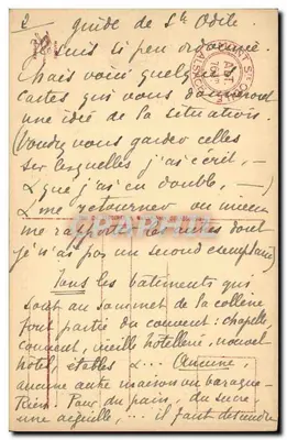 Mont-Sainte-Odile (alt. 763 m.) - Klasztor - Zewnętrzna ścieżka — Rewers