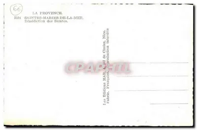 Saintes-Maries-de-la-Mer — Bênção das Santas — Éditions MAR, Nice — Verso