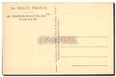 Prats-de-Mollo (Pyrénées-Orientales) — Kąt miasta, Rue Martel — Les Éditions d'Art Yvon, Paris — Rewers
