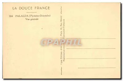 Palalda (Pyrénées-Orientales) — Vista geral — Les Éditions d'Art Wicht, Paris — Verso