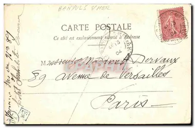 Fischer am Hafen — Banyuls-sur-Mer — Verlag Élise Minol — Rückseite