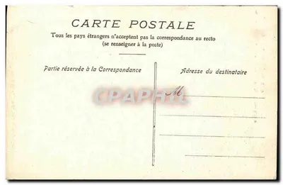 Stara pocztówka Perpignan Wewnętrzna część katedry organy — Rewers