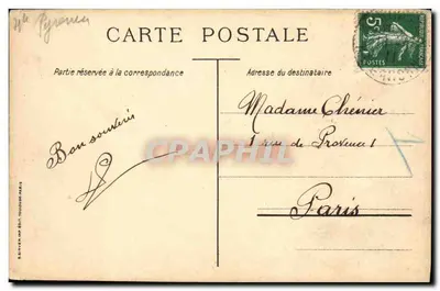Pic du Midi — Vista di Tramezaïgues — Editore Braven, Parigi — Verso