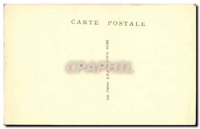 Jezioro. W pobliżu St-Savin — Widok jeziora z górami na tle — Wydawca A.P.A. FOUX ALBI, nr 4 — Rewers